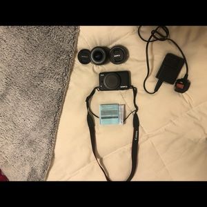 Canon EOS M10 with 43mm and 15-45mm zoom lens